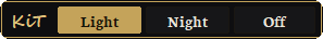 Control bar with Light selected